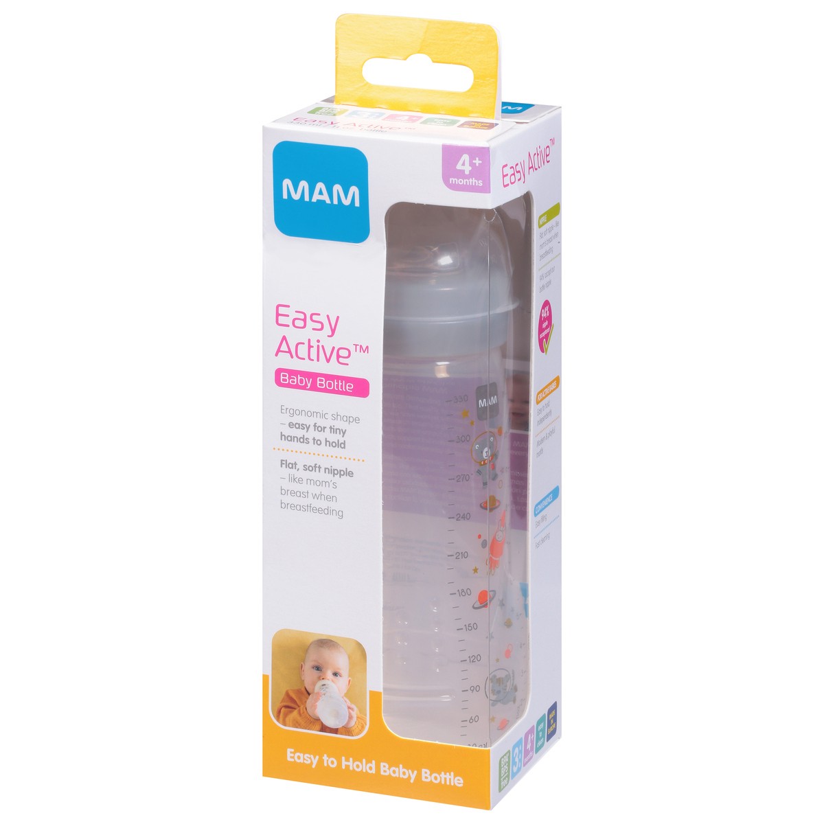 slide 3 of 9, MAM Easy Active 4+ Months Baby Bottle 1 ea, 1 ct