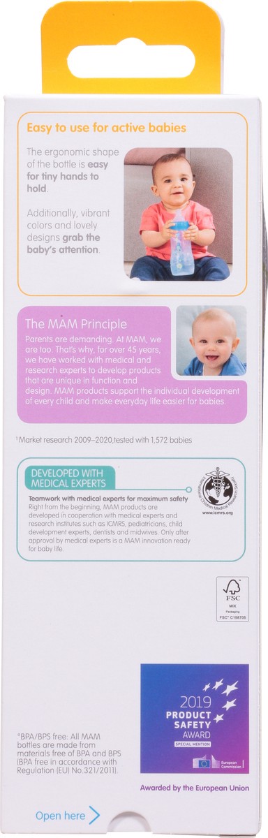 slide 5 of 9, MAM Easy Active 4+ Months Baby Bottle 1 ea, 1 ct