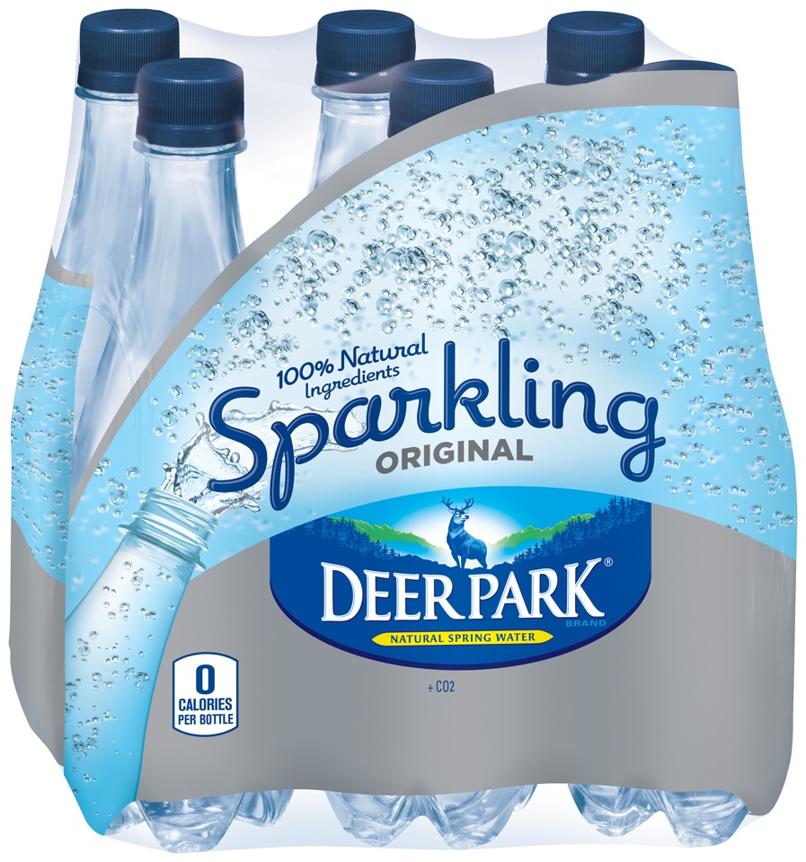 slide 1 of 1, Deer Park Brand Sparkling Natural Spring Water Bottles, 6 ct; 16.9 fl oz