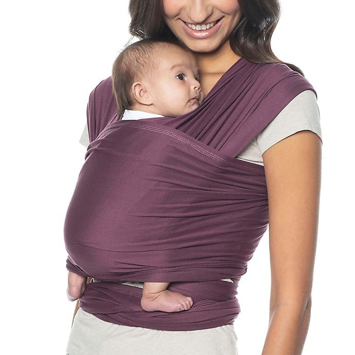 slide 1 of 3, Ergobaby Aura Wrap Baby Carrier - Wine, 1 ct