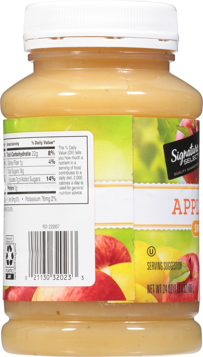 slide 4 of 13, Signature Select Sweetened Apple Sauce 24 oz, 24 oz