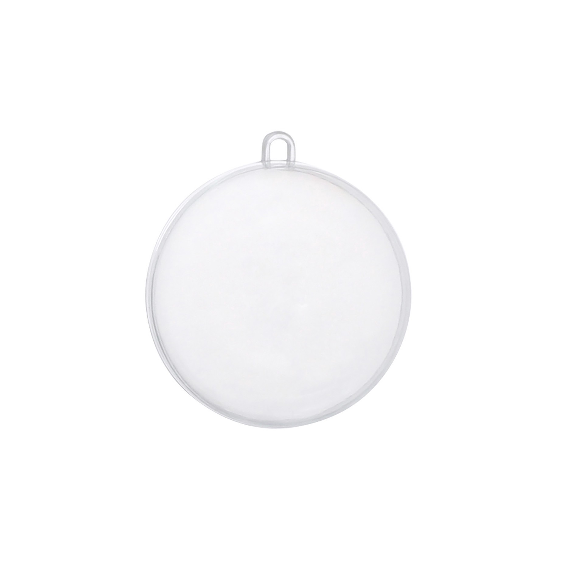 slide 2 of 5, 3.5" Diy Clear Plastic Snap Ball Ornaments, 12ct. By Make Market, 12 ct