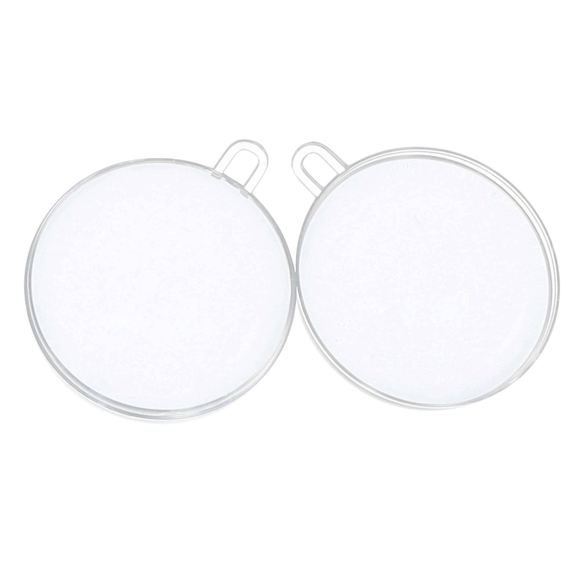 slide 3 of 5, 3.5" Diy Clear Plastic Snap Ball Ornaments, 12ct. By Make Market, 12 ct