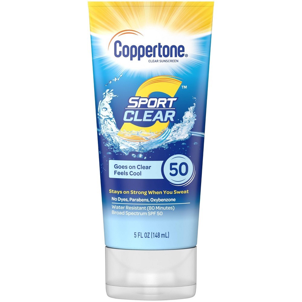 slide 2 of 5, Coppertone Broad Spectrum SPF 50 Clear Sunscreen 5 oz, 5 oz