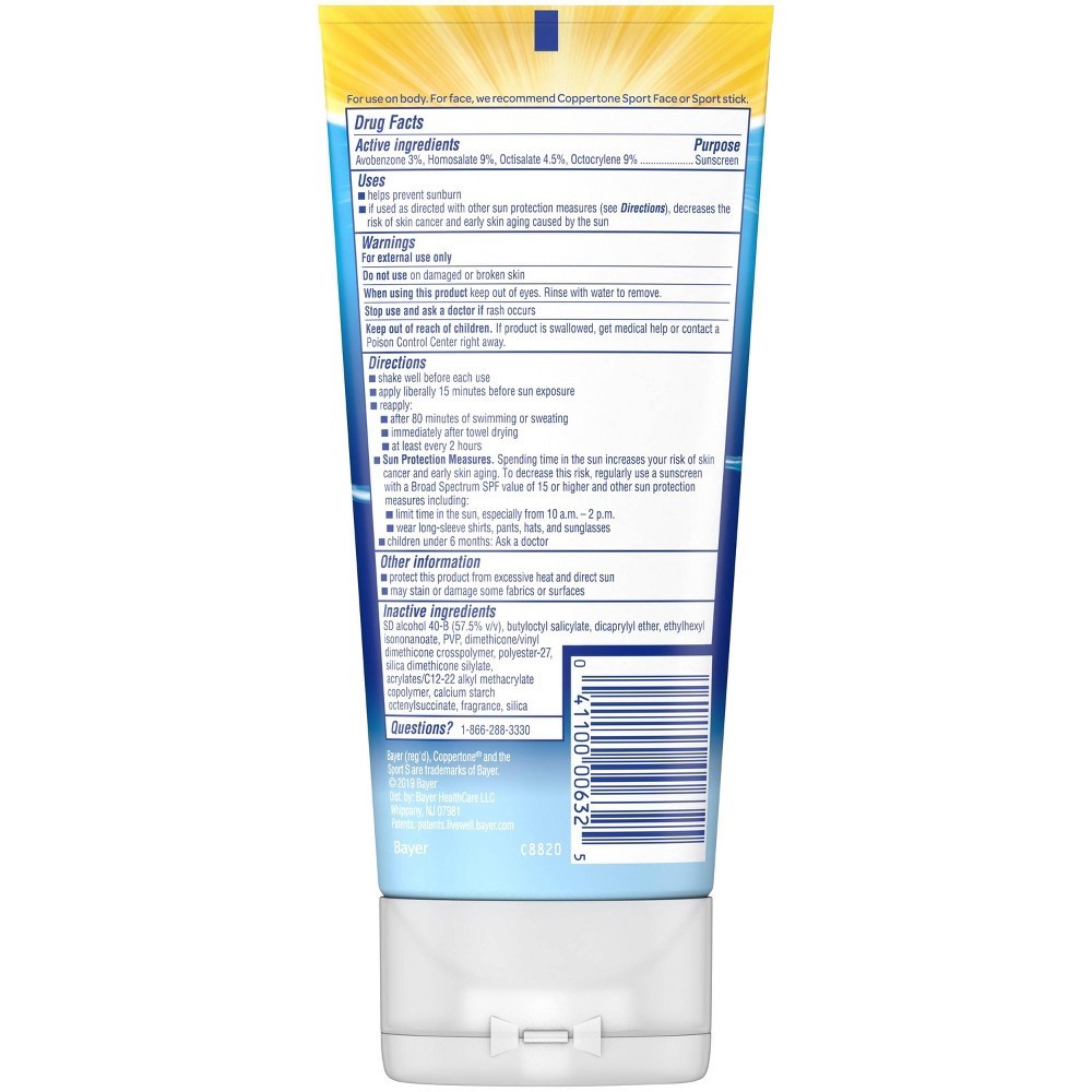 slide 3 of 5, Coppertone Broad Spectrum SPF 50 Clear Sunscreen 5 oz, 5 oz