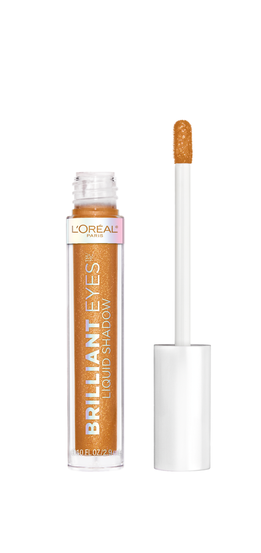 slide 1 of 1, L'Oréal Brilliant Eyes Shimmer Liquid Eye Shadow Makeup, Precious Lava, 0.1 oz