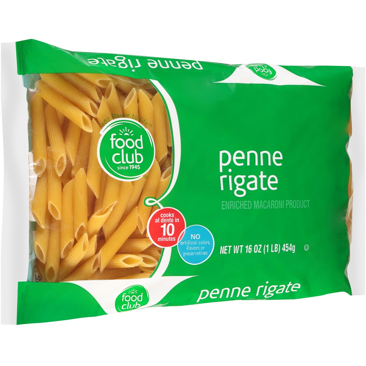 slide 2 of 10, Food Club Enriched Macaroni Product, Penne Rigate, 16 oz