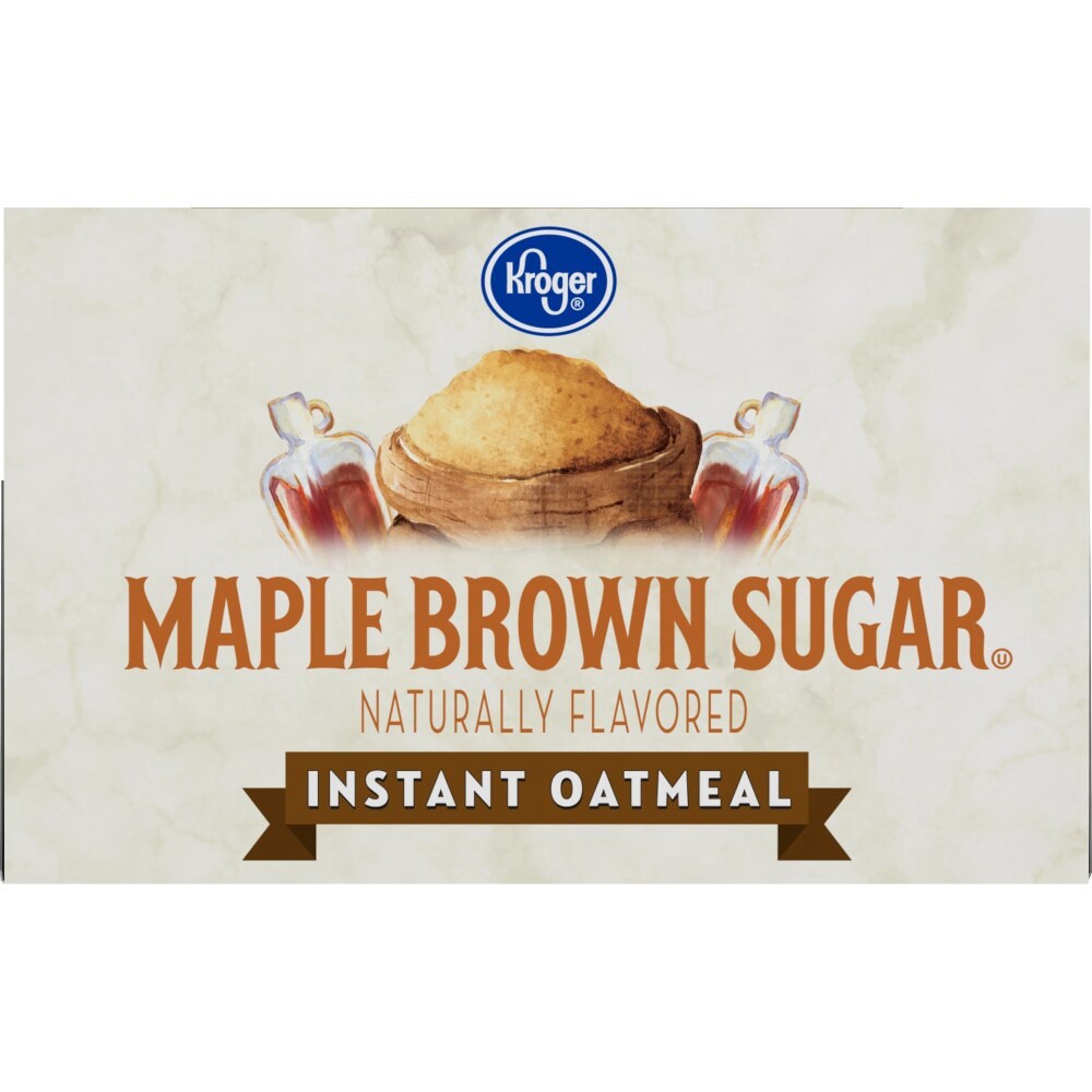 slide 3 of 6, Kroger Maple & Brown Sugar Instant Oatmeal, 15 oz