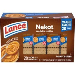 Lance Nekot Peanut Butter Sandwich Cookies
