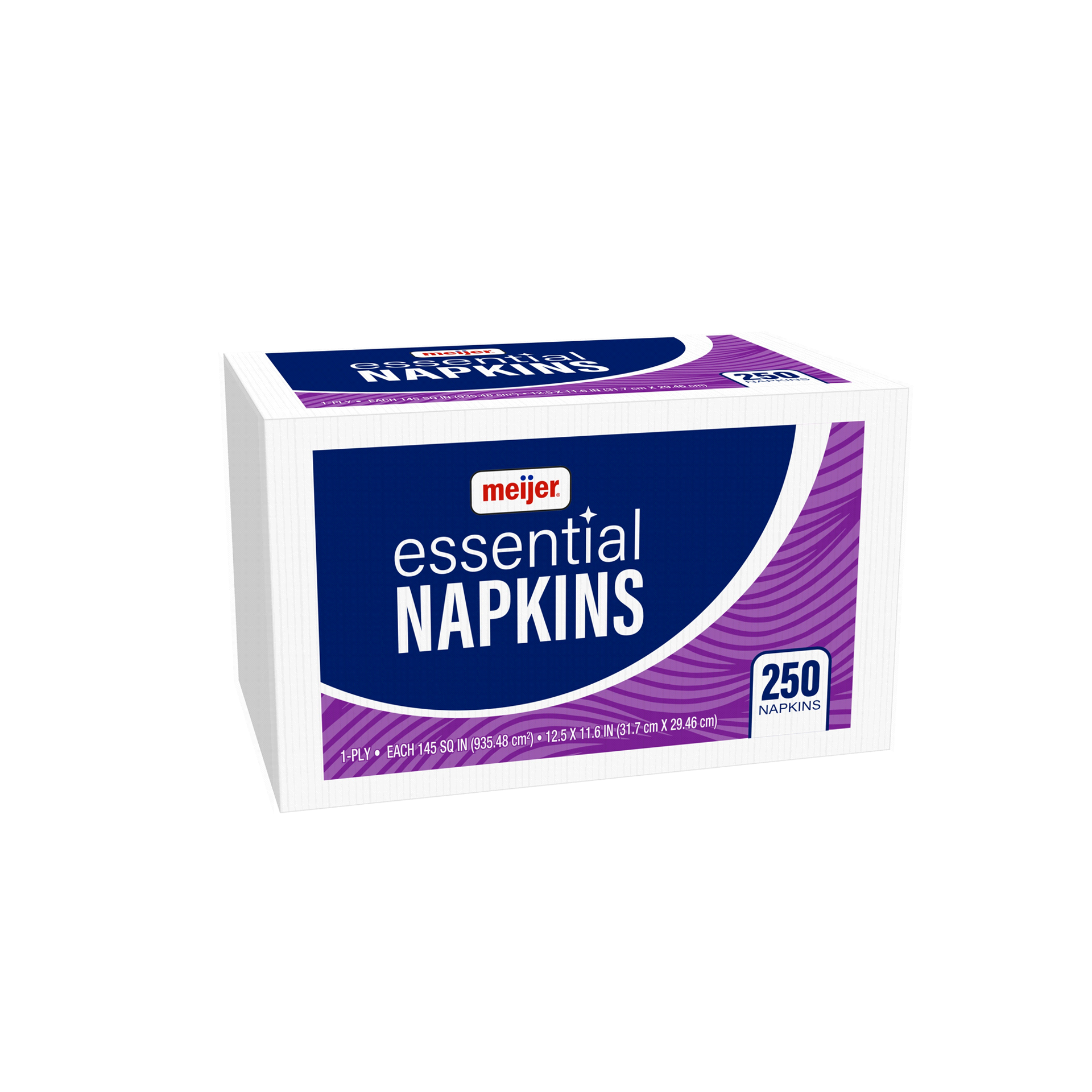 slide 5 of 9, Meijer Essential Napkins, White, 250 ct