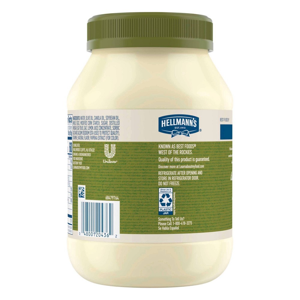 slide 7 of 13, Hellmann's Mayonnaise Dressing with Olive Oil Mayo, 30 oz, 30 oz