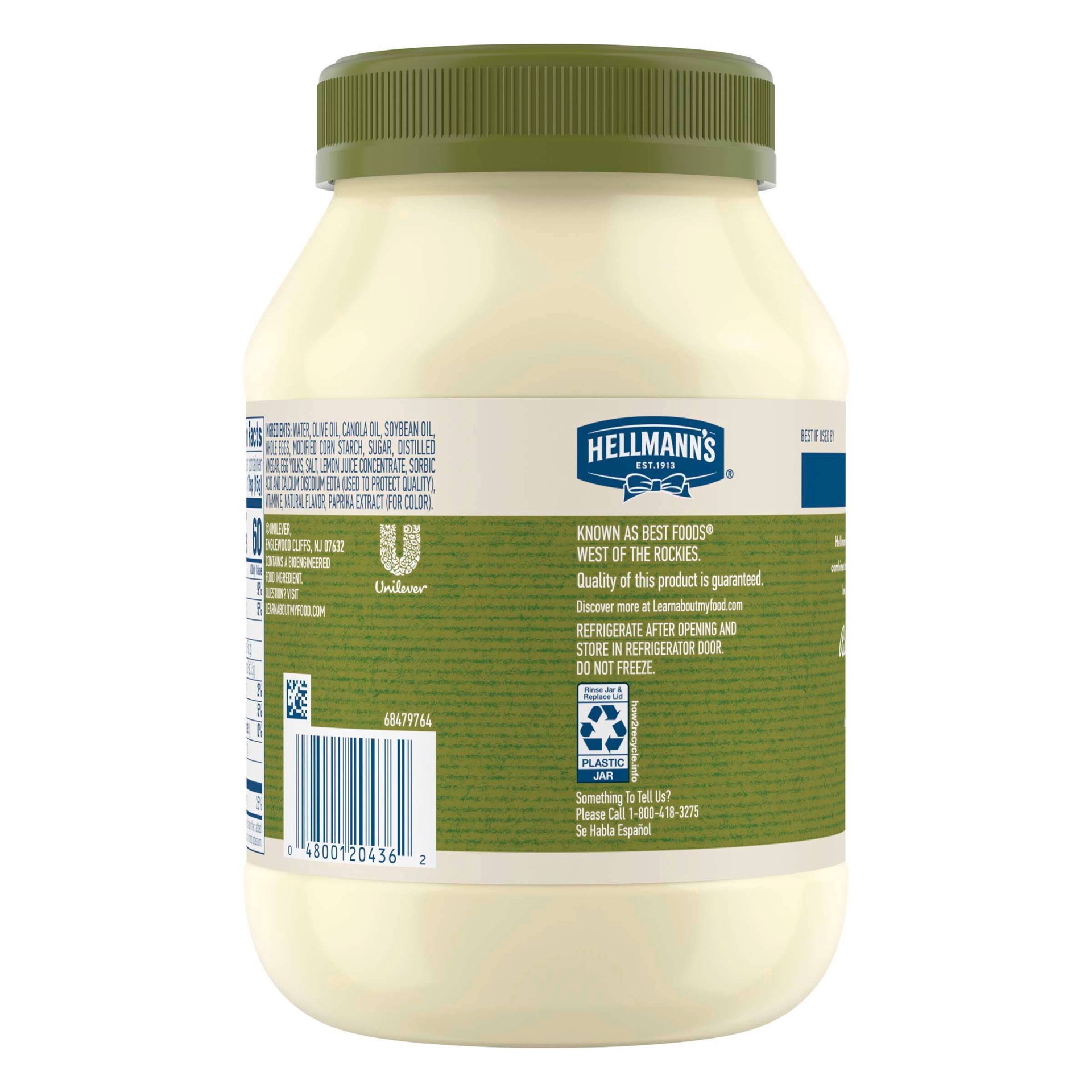slide 8 of 13, Hellmann's Mayonnaise Dressing with Olive Oil Mayo, 30 oz, 30 oz