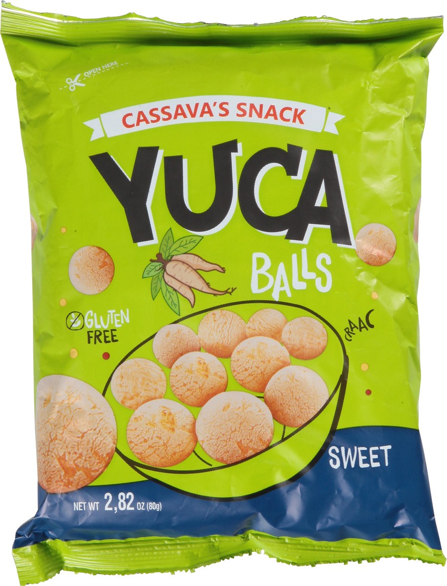 slide 7 of 9, Yuca Balls Gluten Free Sweet Cassava's Snack 2.82 oz, 1 ct