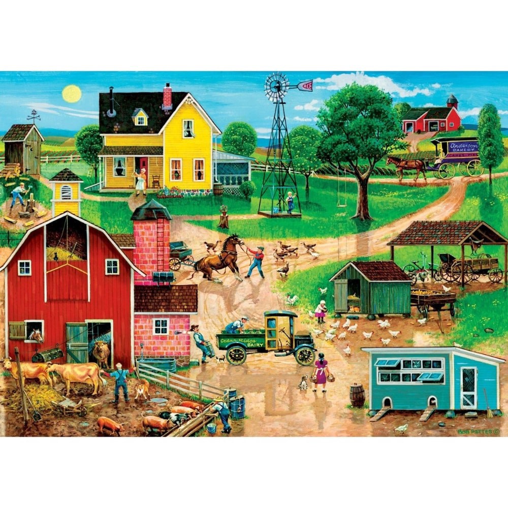 slide 5 of 6, MasterPieces® After the Chores EZ Grip™ Puzzle, 500 ct