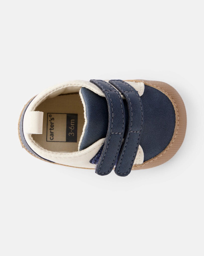 slide 5 of 6, Carter's Baby Boy Color Block Casual Sneakers - Navy/White Multi 3, 1 ct