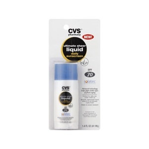 slide 1 of 1, CVS Pharmacy Ultimate Sheer Daily Sunscreen For Face Spf 70, 1.4 fl oz; 41 ml