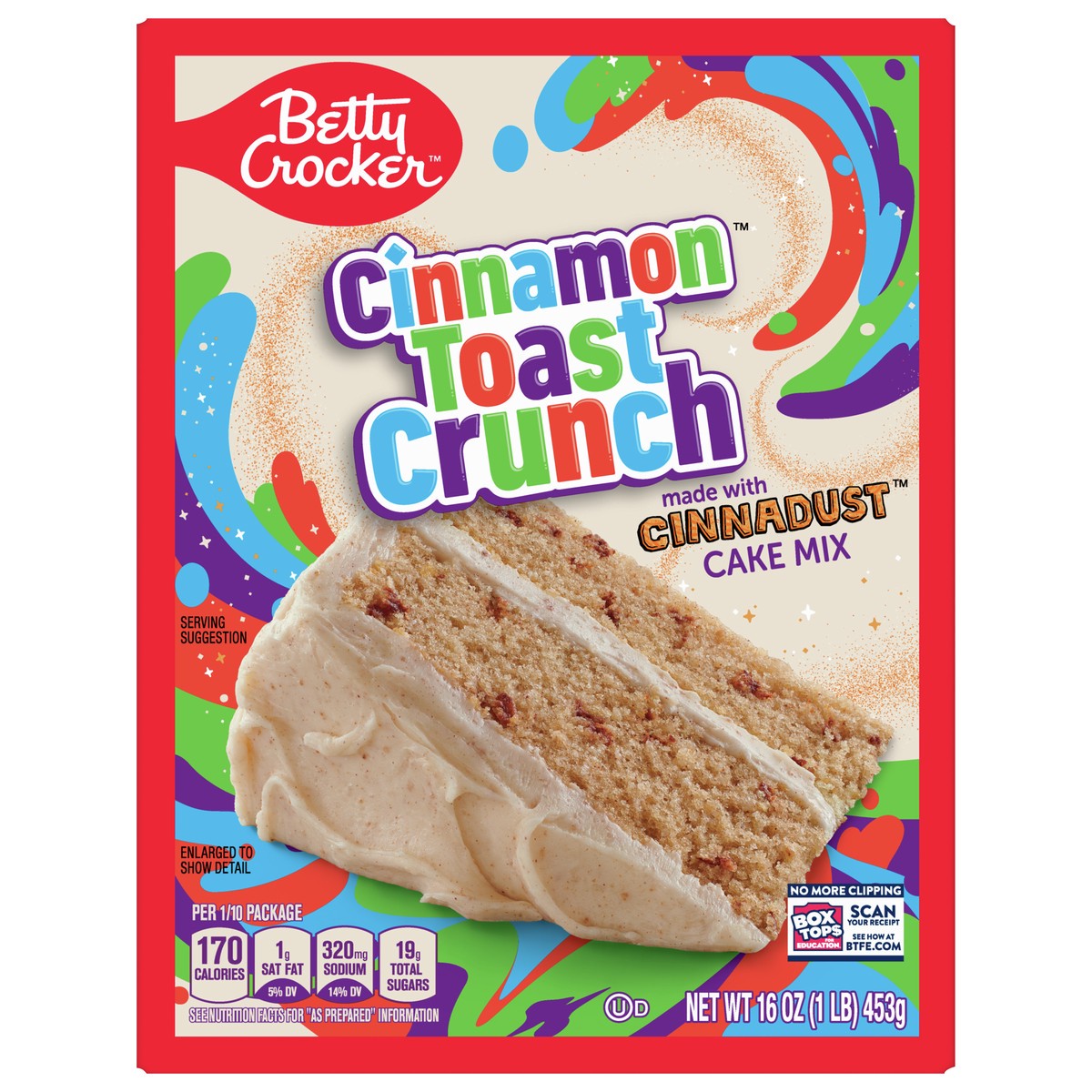slide 1 of 9, Betty Crocker Cake Mix Cinnamon Toast Crunch, 16 oz
