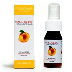 Pill Glide Sugar-Free Peach Flavor Swallowing Aid