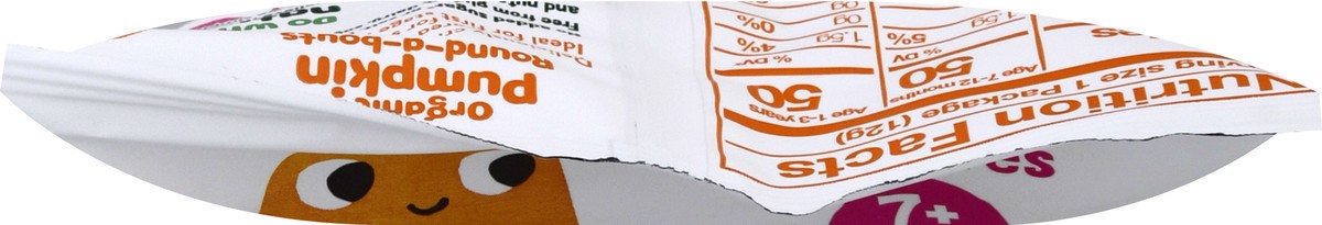 slide 2 of 10, Baby Bellies Round-a-Bouts Organic 7+ Months Pumpkin Puffed Corn Snacks 0.4 oz, 0.4 oz