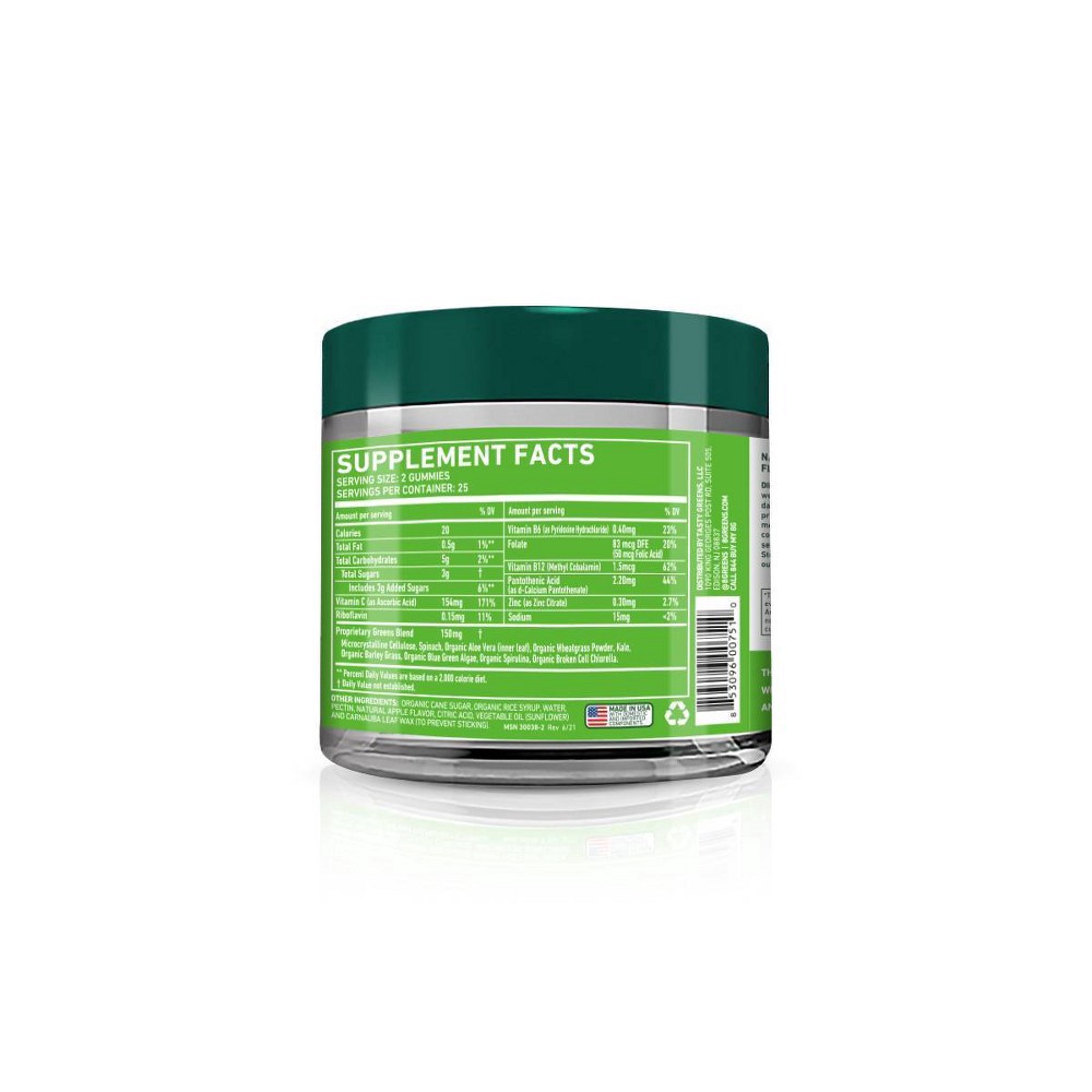 slide 2 of 11, 8Greens Apple Daily Greens Gummies 50 Vegan Gummies, 50 ct