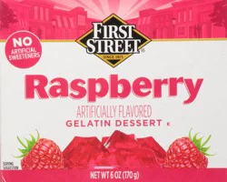 First Street Raspberry Gelatin