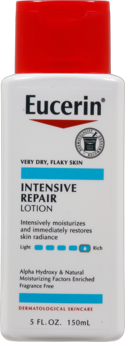 slide 5 of 9, Eucerin Intensive Repair Very Dry Skin Lotion 5 fl. oz. Bottle, 1 ct