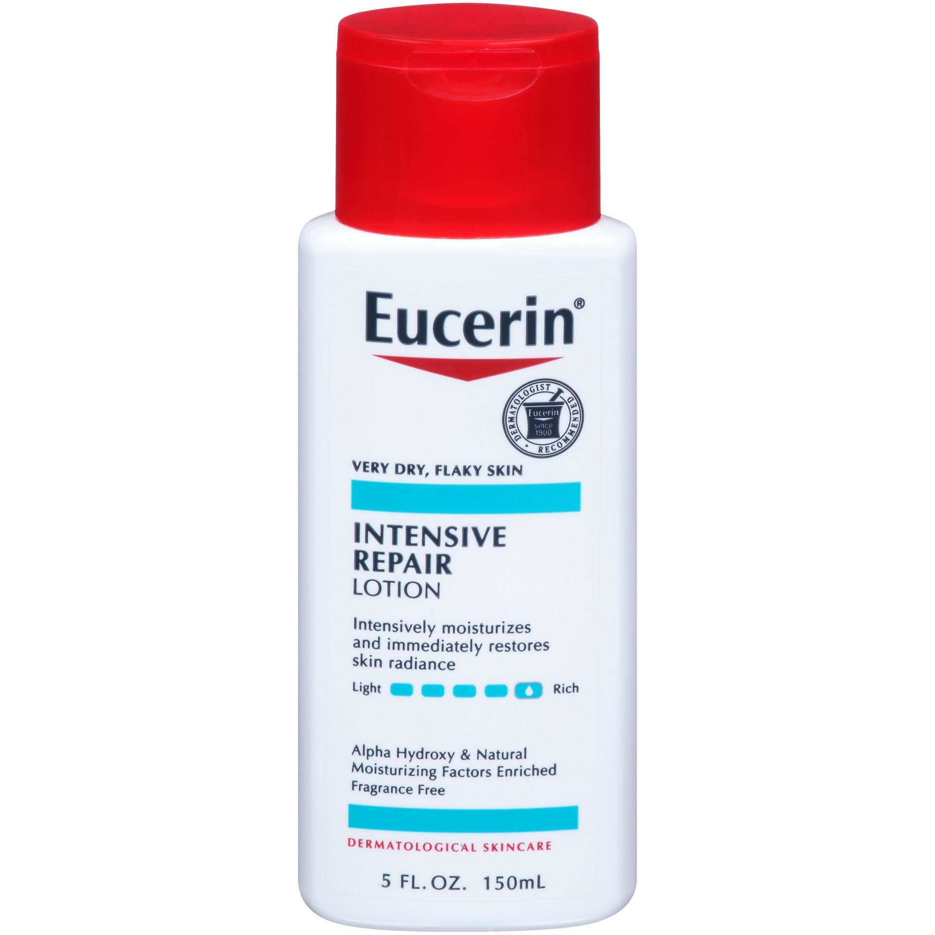 slide 1 of 9, Eucerin Intensive Repair Very Dry Skin Lotion 5 fl. oz. Bottle, 1 ct