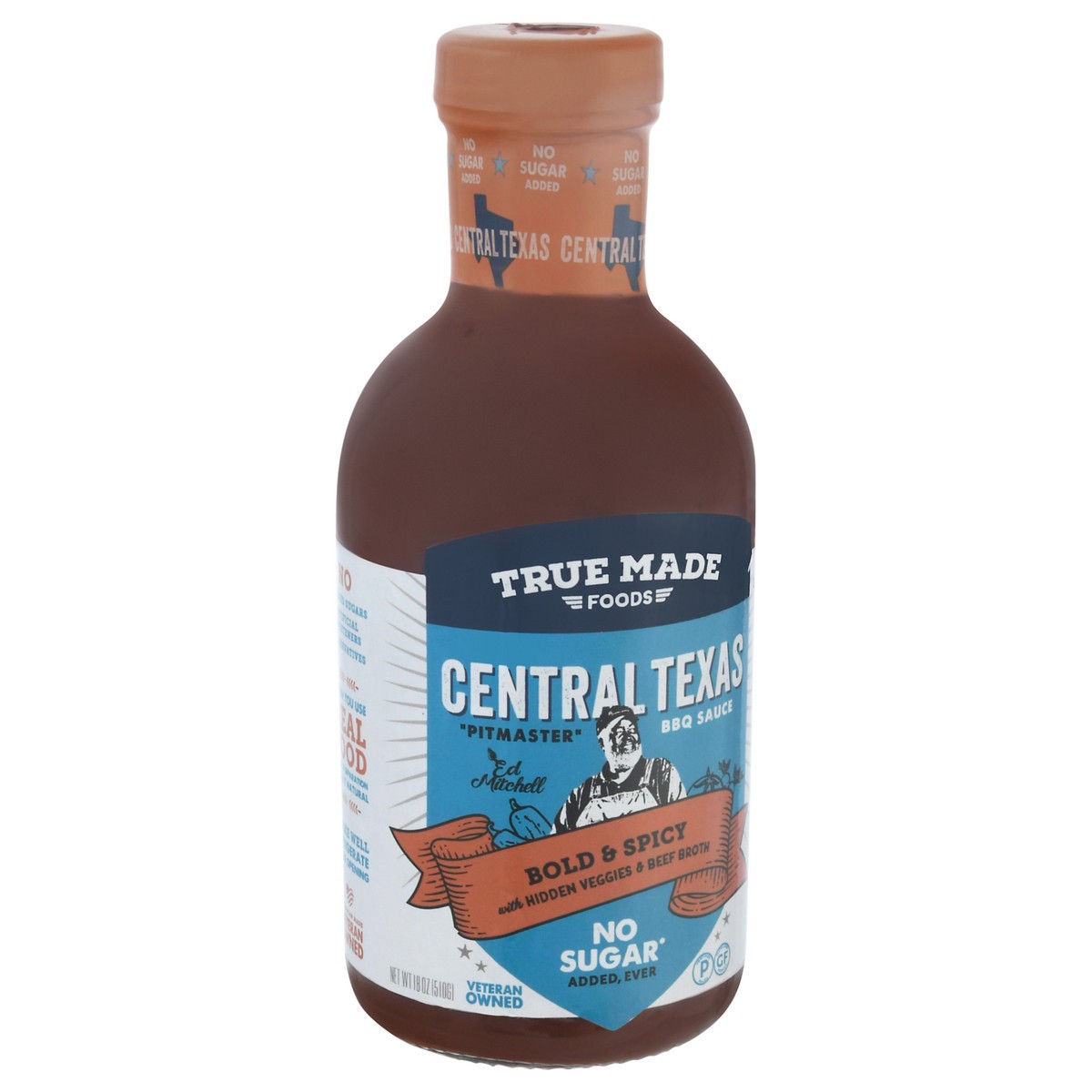 slide 13 of 14, True Made Foods Central Texas BBQ Sauce 18 oz, 18 oz