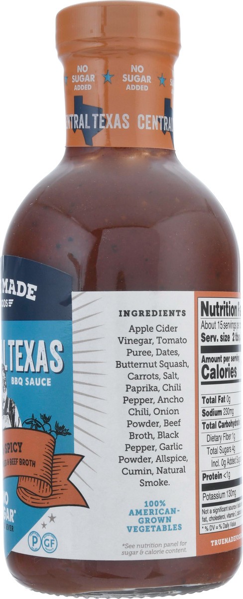 slide 5 of 14, True Made Foods Central Texas BBQ Sauce 18 oz, 18 oz