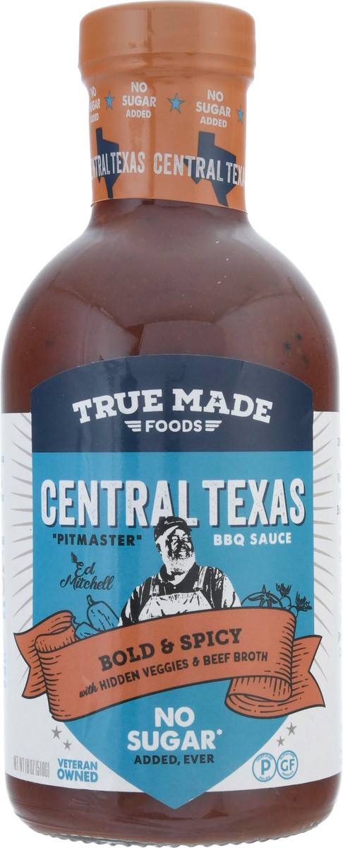 slide 7 of 14, True Made Foods Central Texas BBQ Sauce 18 oz, 18 oz