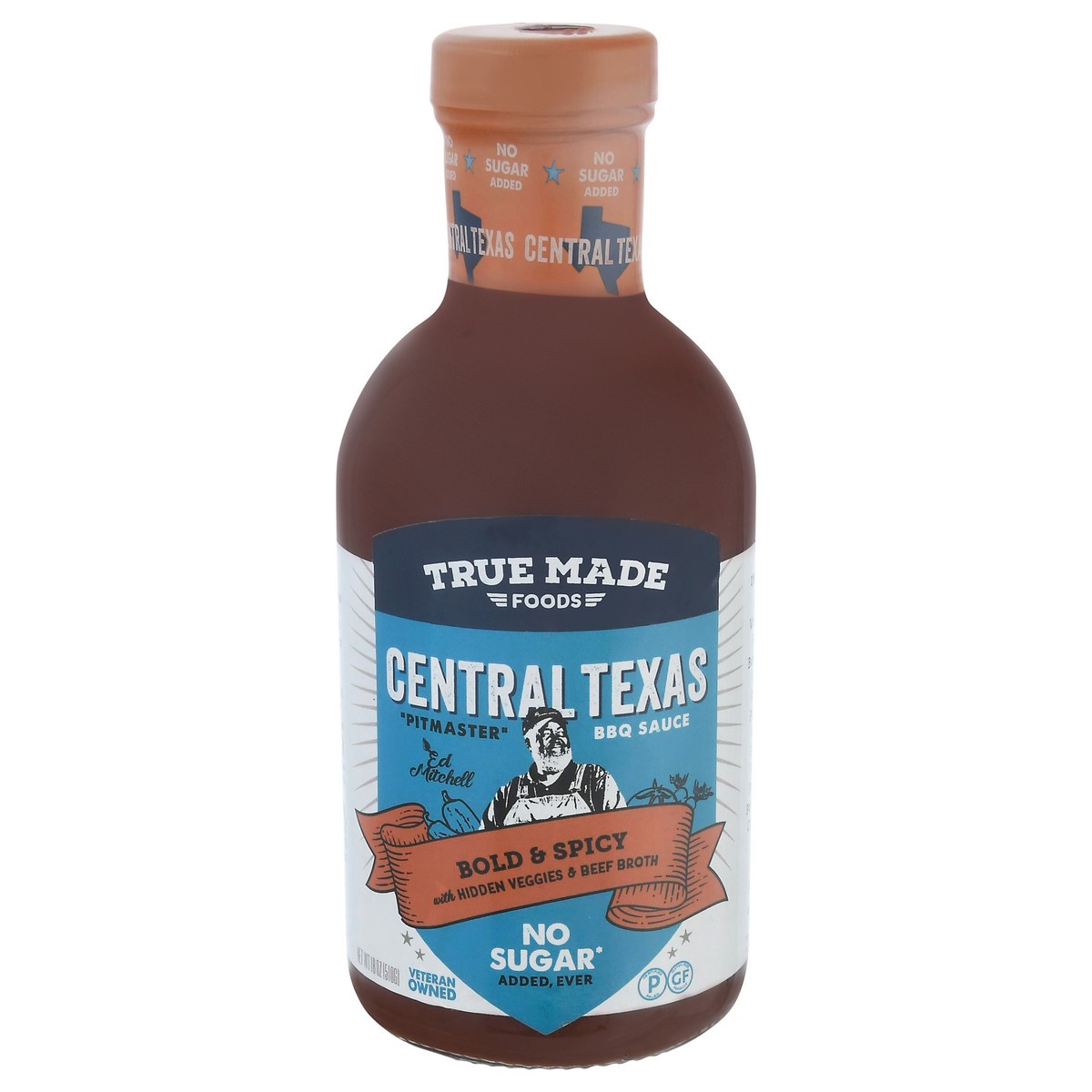 slide 8 of 14, True Made Foods Central Texas BBQ Sauce 18 oz, 18 oz