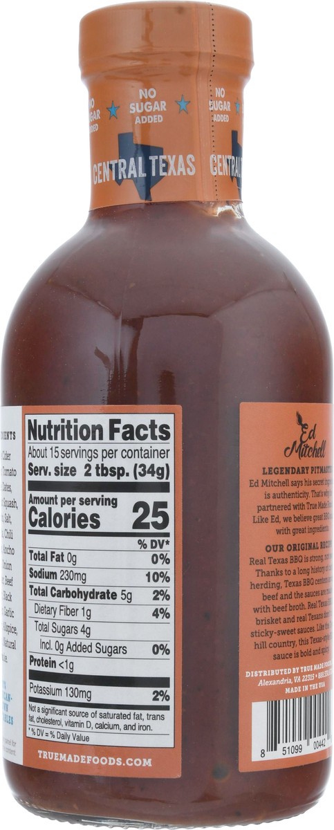 slide 10 of 14, True Made Foods Central Texas BBQ Sauce 18 oz, 18 oz