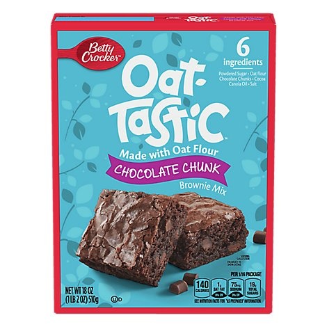 slide 1 of 1, Betty Crocker Oat-Tastic Chocolate Chunk Brownie Mix, 18 oz