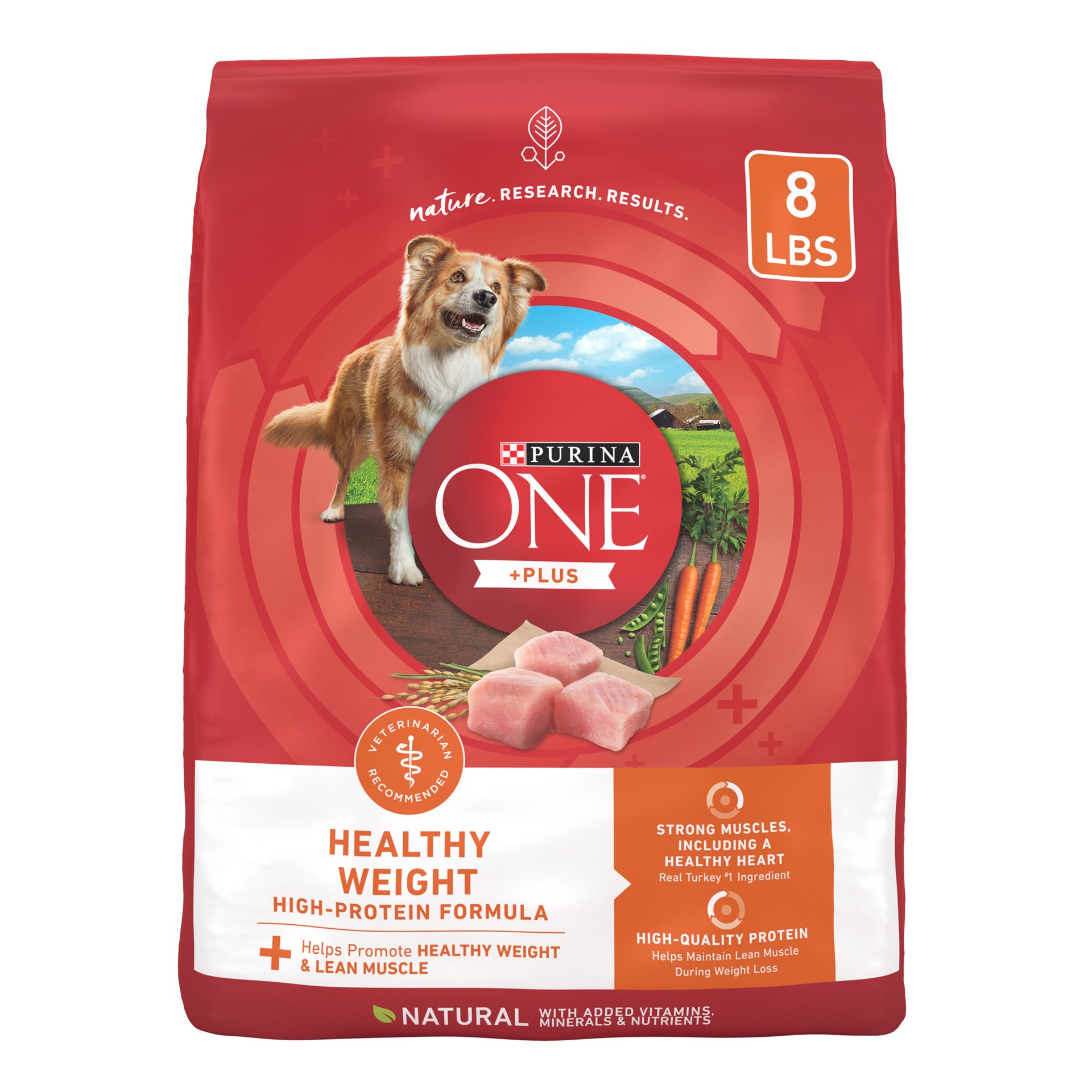 slide 1 of 8, ONE Purina ONE Plus Healthy Weight High-Protein Dog Food Dry Formula, 8 lb