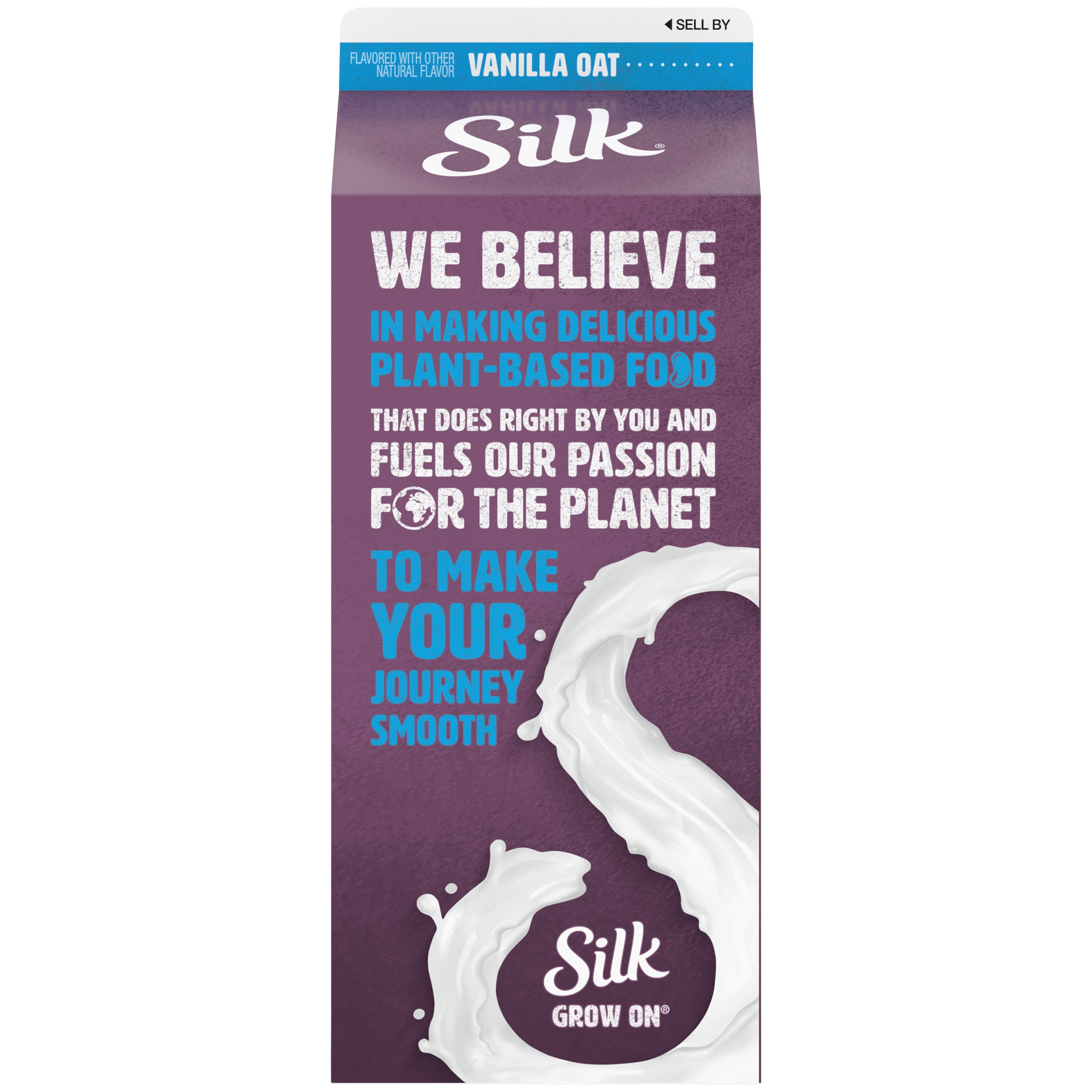 slide 4 of 7, Silk Vanilla Oat Milk, 64 fl oz