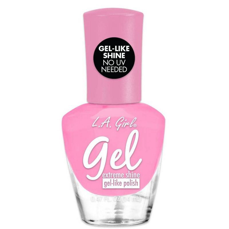 slide 1 of 2, L.A. Girl Cosmetics Neon Gel Like Nail Polish, Pinky Swear, 0.47 fl oz