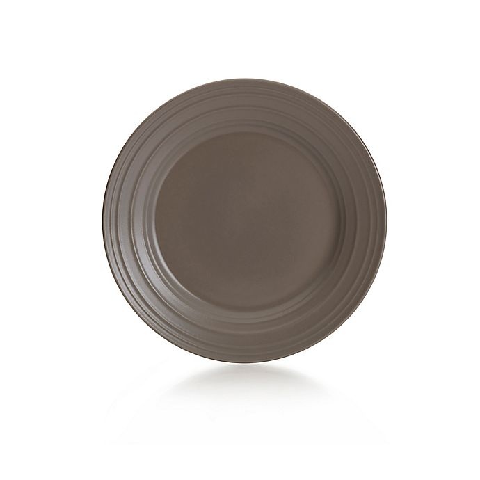 slide 1 of 1, Mikasa Swirl Salad Plate - Mocha, 1 ct