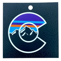 Colorado Mountain Purple Summit Sticker