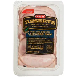 H-E-B Reserve Post Oak-Smoked Uncured Ham Lunch Meat