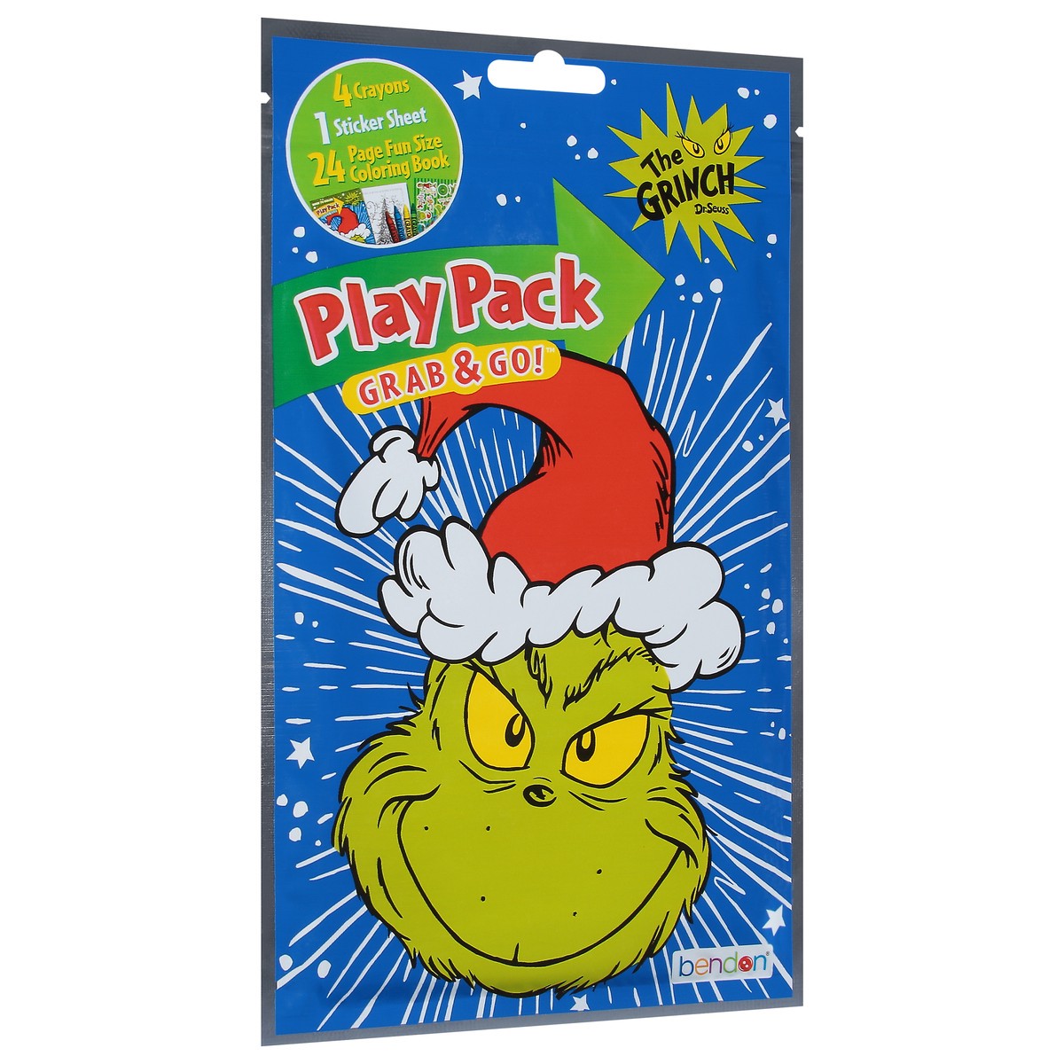 slide 2 of 9, Bendon The Grinch Grab & Go Play Pack 1 ea, 1 ct