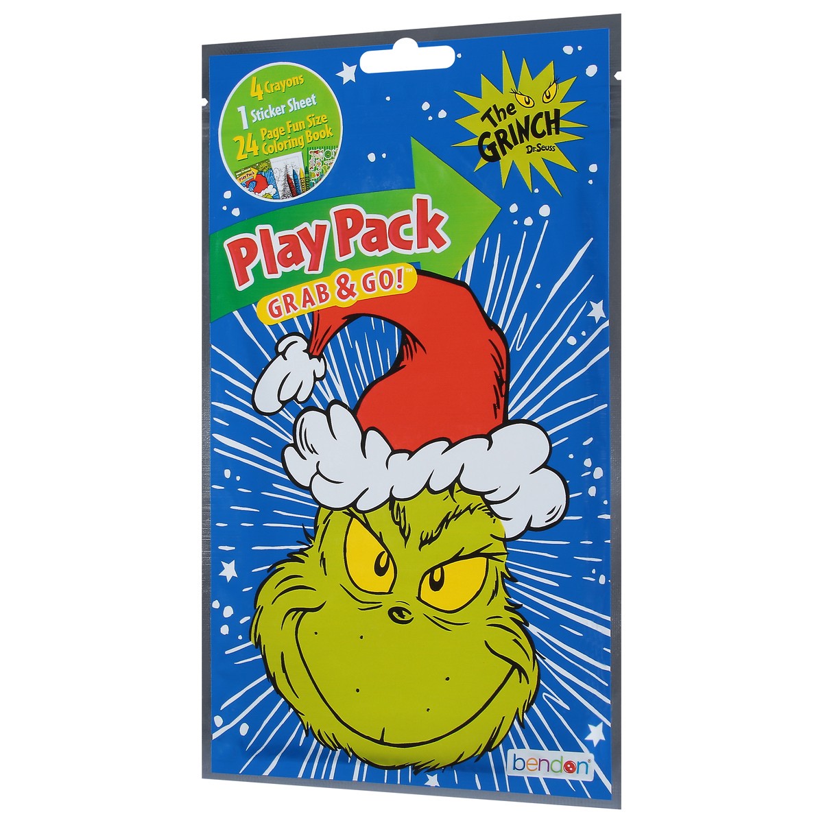 slide 3 of 9, Bendon The Grinch Grab & Go Play Pack 1 ea, 1 ct