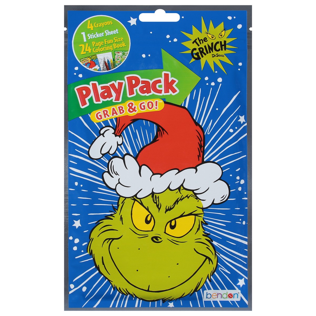 slide 9 of 9, Bendon The Grinch Grab & Go Play Pack 1 ea, 1 ct