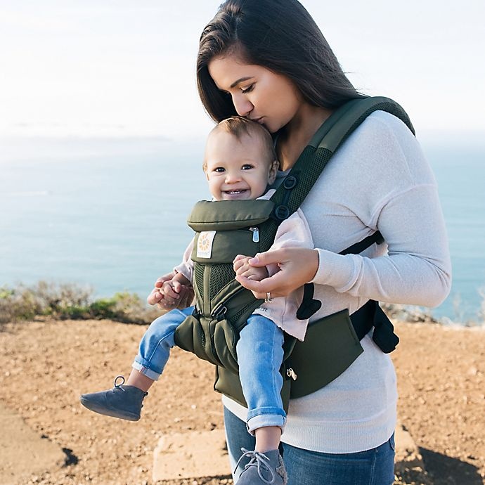 slide 4 of 5, Ergobaby Omni 360 Cool Air Mesh Baby Carrier - Khaki Green, 1 ct