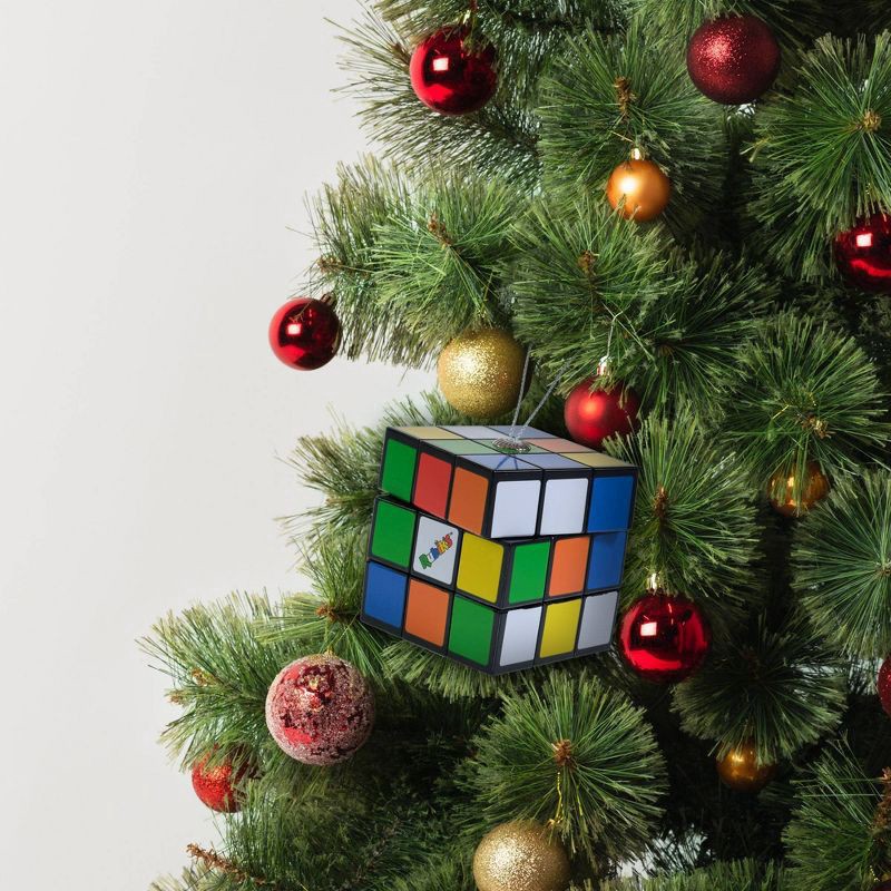 slide 2 of 3, Spin Master Games Rubik's Cube Decoupage Christmas Tree Ornament, 1 ct