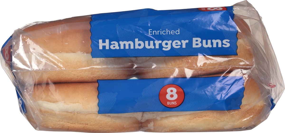 slide 11 of 14, First Street Plain Hamburger Buns, 12 oz