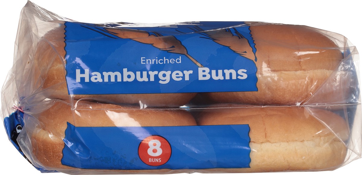 slide 7 of 14, First Street Plain Hamburger Buns, 12 oz
