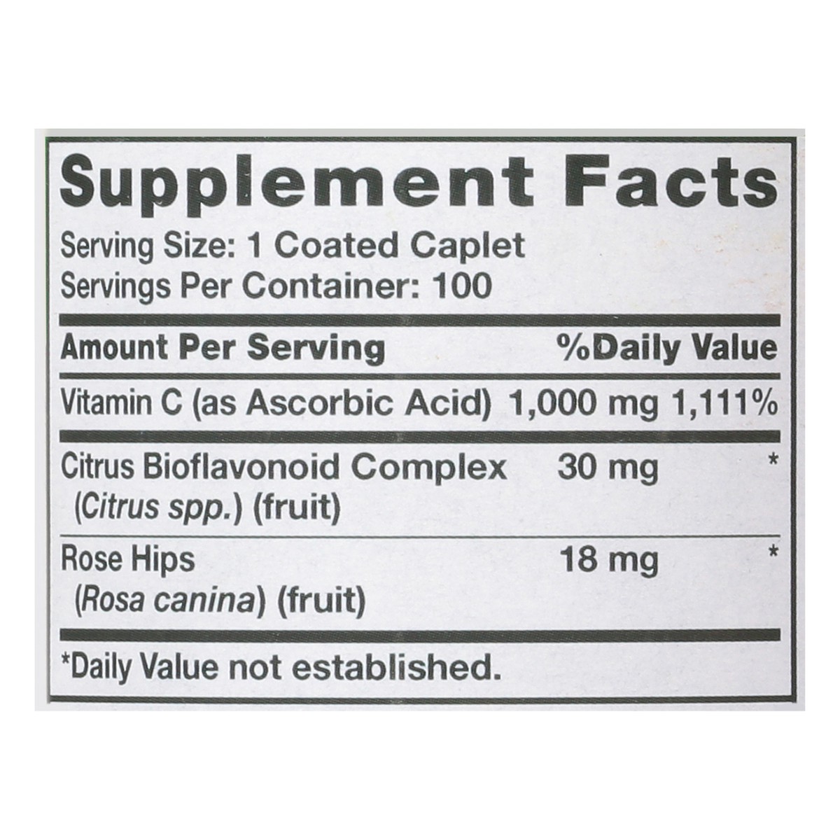 slide 9 of 14, Nature's Truth Vitamin C Plus Bioflavonoids & Wild Rose Hips 1000 mg Coated Caplets 100 ea, 100 ct