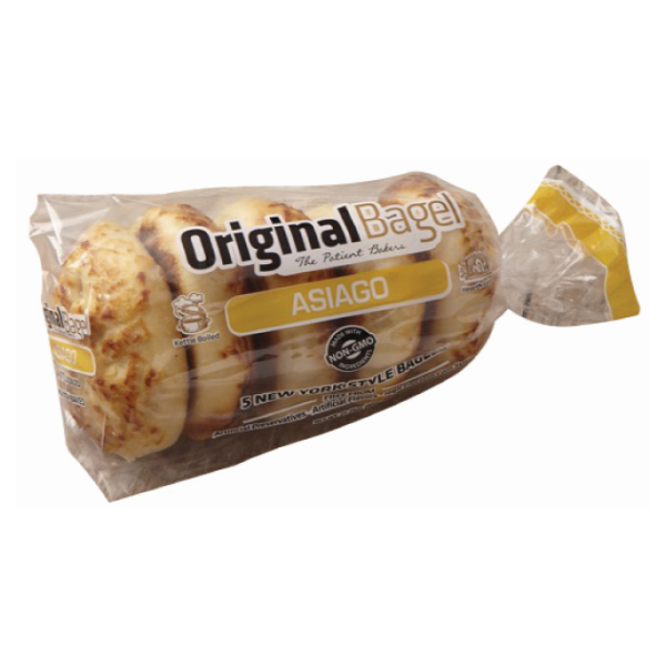 slide 1 of 1, Original Bagel Unsliced Asiago Bagels, 20 oz