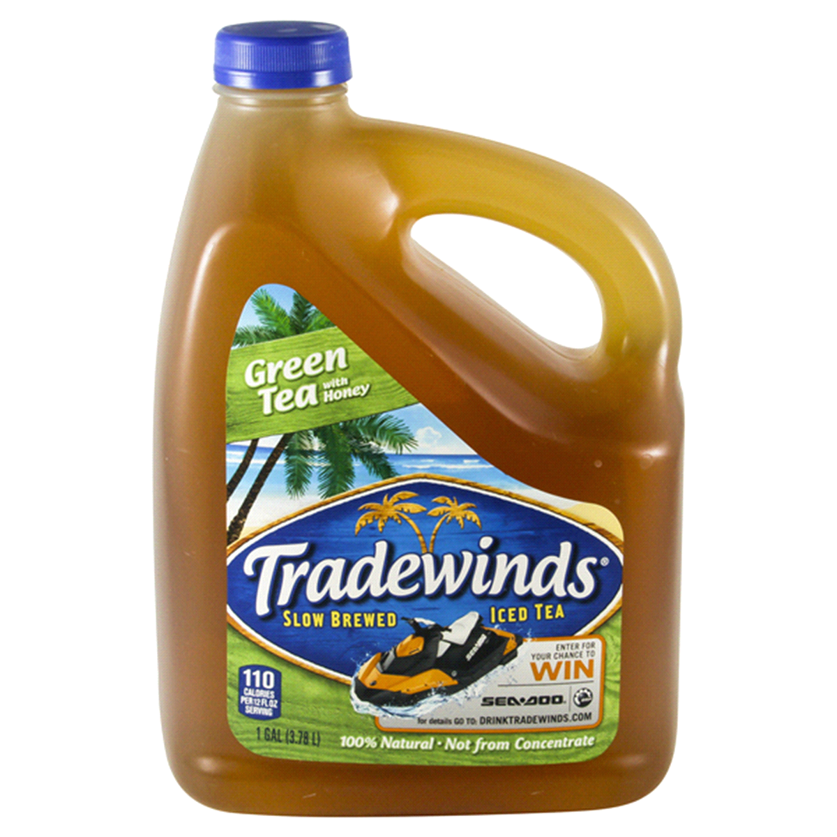 slide 1 of 1, Tradewinds Iced Tea Honey Green Tea, 1 gal