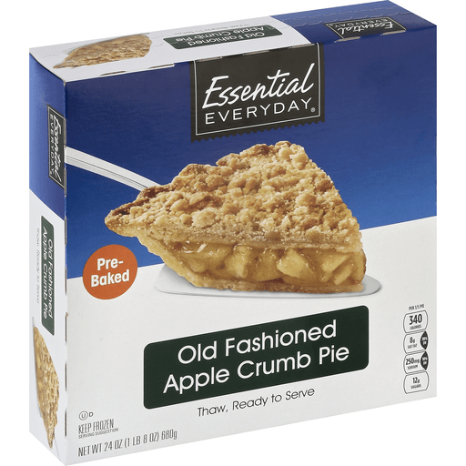 slide 1 of 1, Essential Everyday Apple Crumb Thaw And Serve Pie, 24 oz